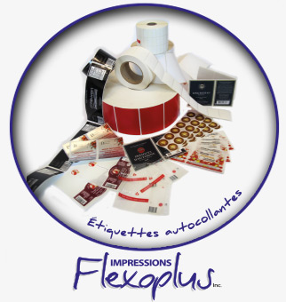 Étiquette autocollante - Impressions Flexoplus Chambly