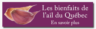 Bienfaits de l&rsquo;ail du Qu&eacute;bec