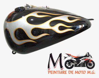 Moto Peinture – Préservoir d’essence - Blainville
