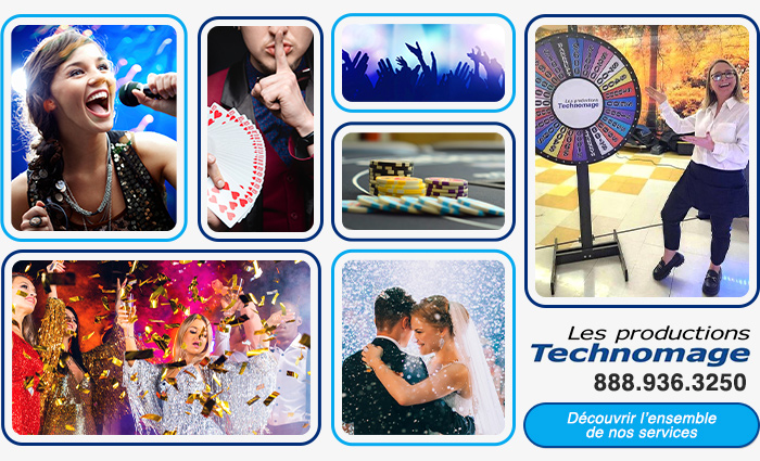  Les autres services de Productions Technomage &ndash; Magie, karaoke, caricature