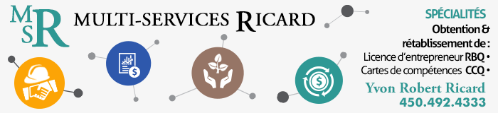 MSR - Multi-Services Ricard - Yvon Robert Ricard