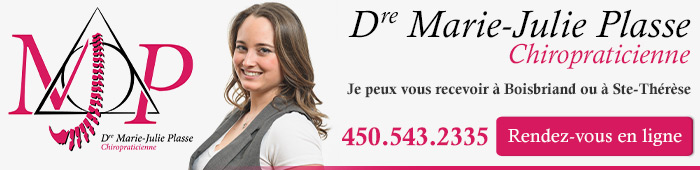 Dre Marie-Julie Plasse - Chiropraticien à Boisbriand - Rendez-vous en ligne